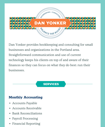 Dan Yonker Bookkeeping Services - Clear Message