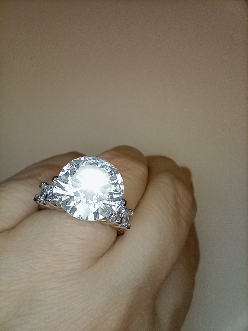 7 carat platinum certified diamond engagement ring. Atlanta jeweler
