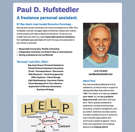 Paul D. Hufstedler Freelance Personal Assistant