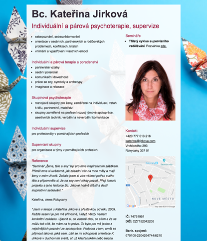 Bc. Kateřina Jirková Psychotherapy - Brand